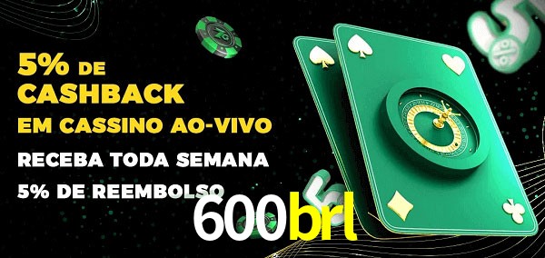 Promoções do cassino ao Vivo 600brl
